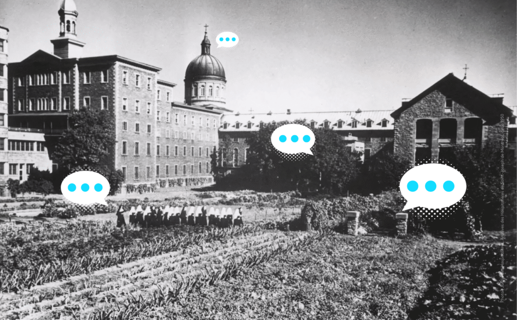 5@7 réseautage du Comité de la relève et visite de la Cité des Hospitalières et son jardin