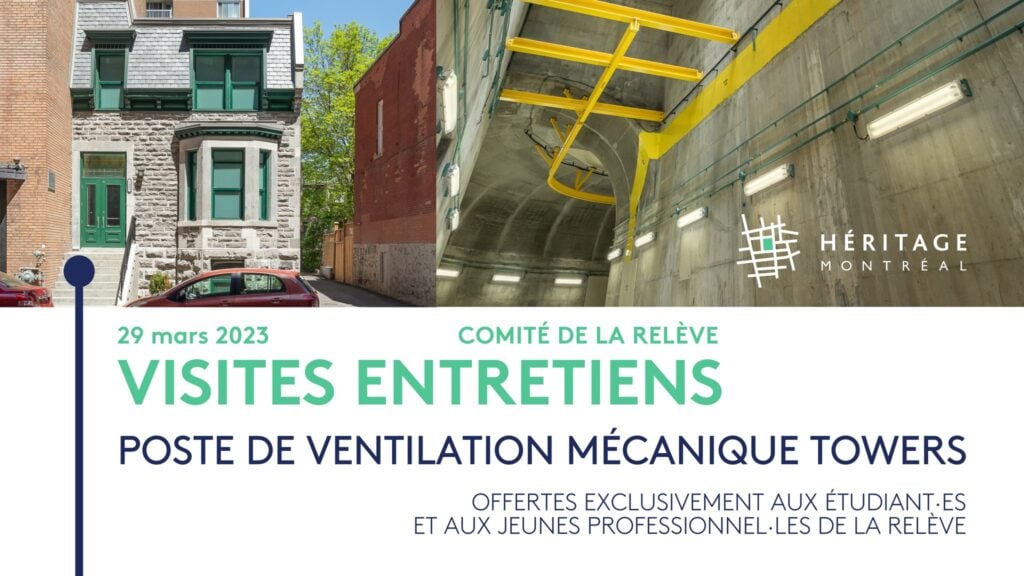 Visite Entretiens Poste de ventilation Towers : Pour la relève en aménagement et patrimoine