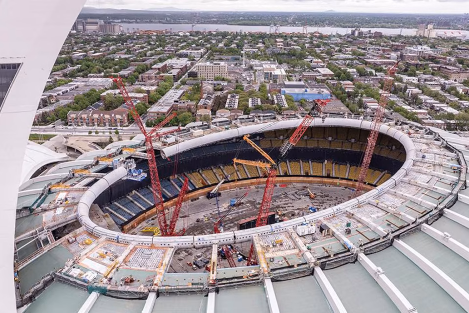 Une deuxième vie pour l’ancienne toile du stade olympique à Montréal